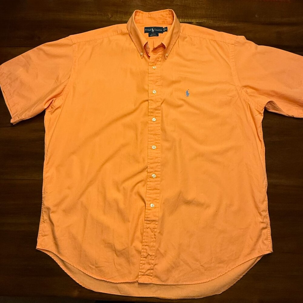 Polo Ralph Lauren Orange Blake Button Down Shirt - Mens Size XL
